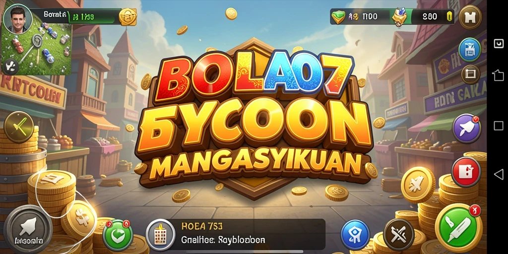 Screenshot gameplay BOLA07 menampilkan aksi seru manajemen tim Tycoon.
