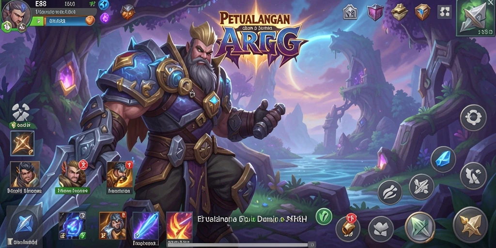 Tangkapan layar gameplay E88 yang momen pertempuran seru di dunia ARPG.