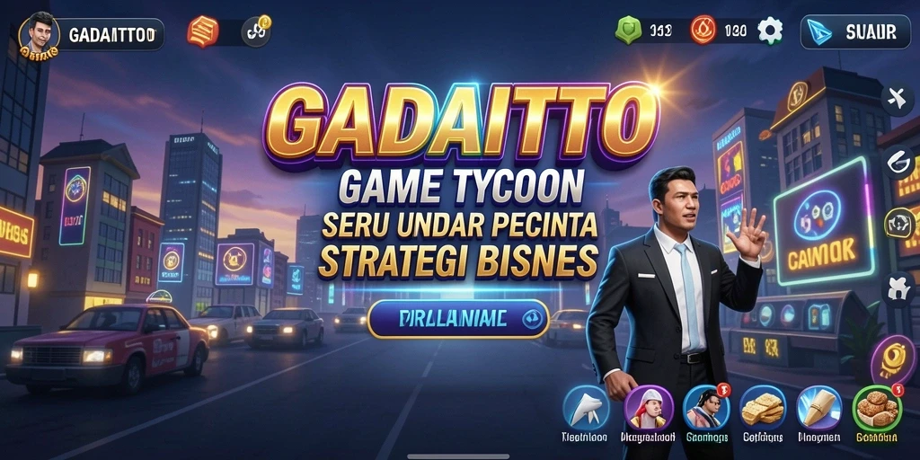 Screenshot GADAITOTO menampilkan gameplay Tycoon yang menarik.