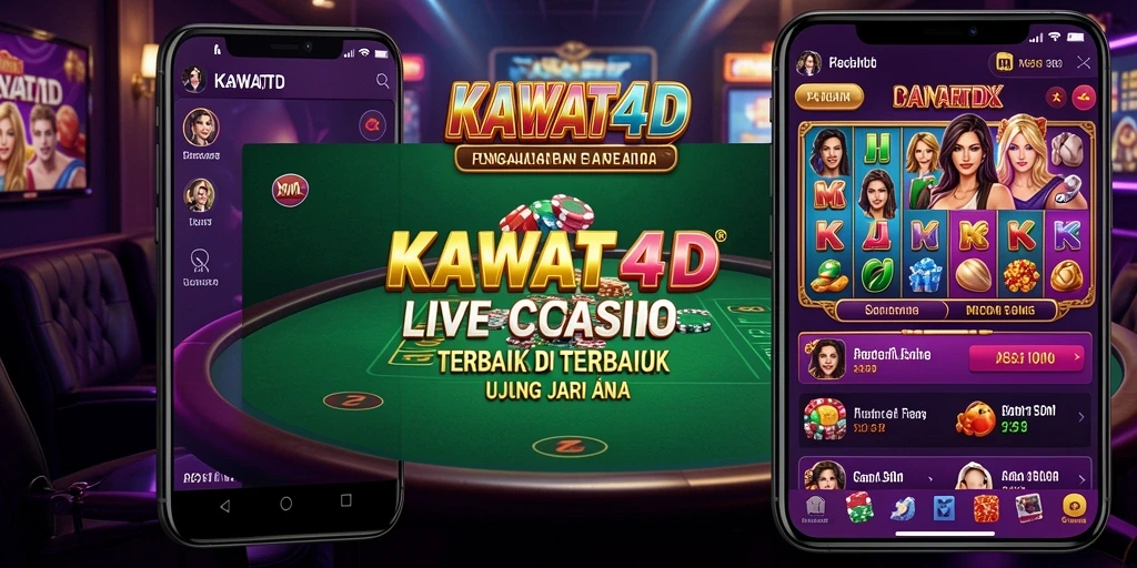 Tampilan mendebarkan dari permainan Live Casino KAWAT4D.