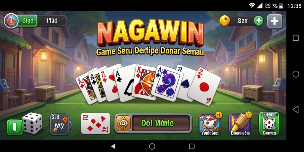 Tampilan gameplay NAGAWIN yang seru dan interaktif.