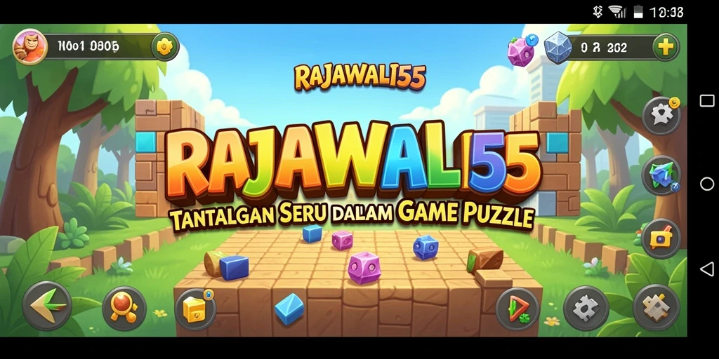 Tampilan gameplay seru dari RAJAWALI55 yang penuh tantangan Puzzle.