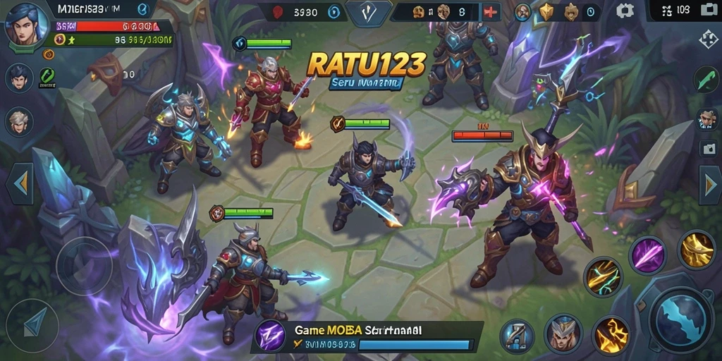 Tampilan gameplay seru dan mendebarkan di RATU123.