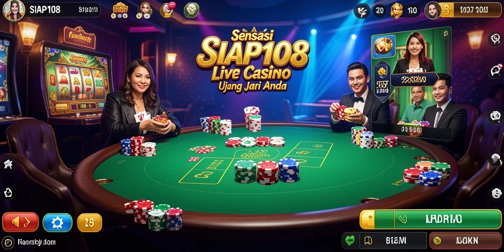 Tampilan menarik dari permainan Live Casino SIAP108 yang mengasyikkan.