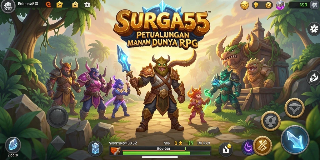 Tangkapan layar gameplay SURGA55 menampilkan aksi pertempuran seru.