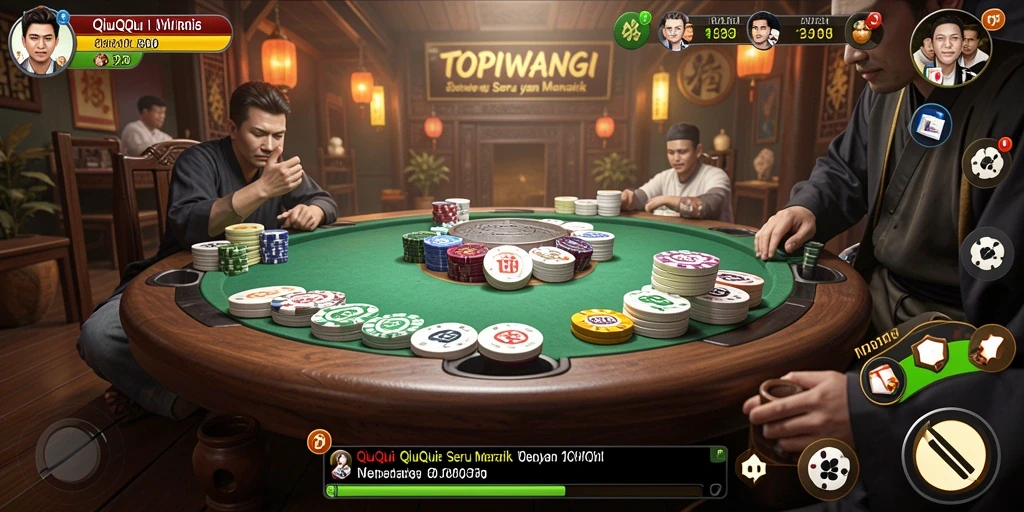 Tampilan gameplay seru dari aplikasi TOPIWANGI yang sedang dimainkan.