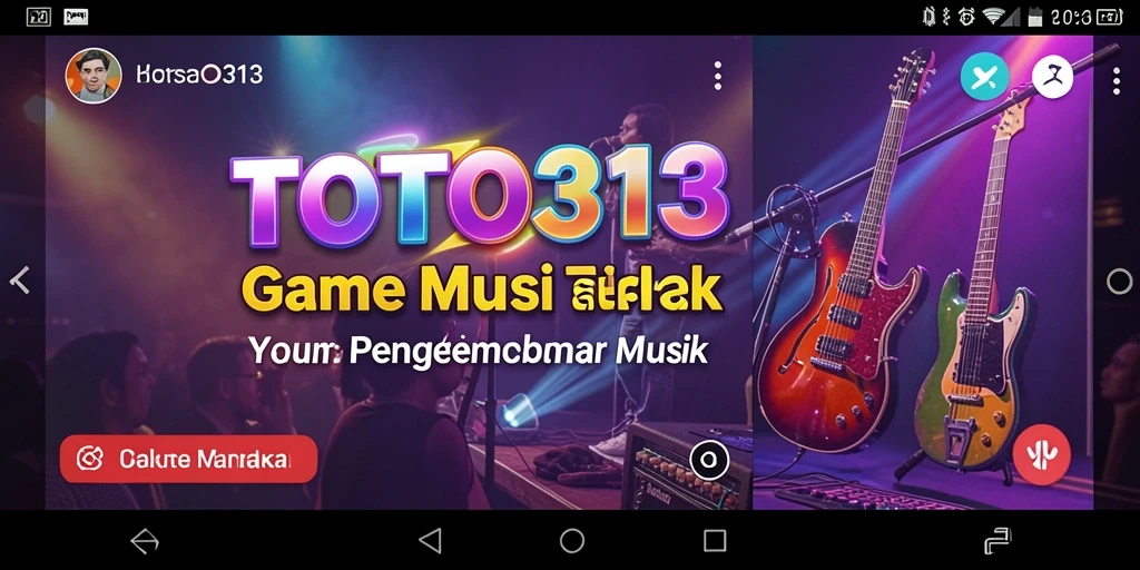 Gameplay seru TOTO313 dengan berbagai tantangan musik.