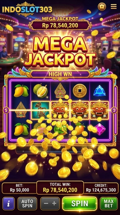 Layar permainan slot yang seru dalam aplikasi indoslot303.